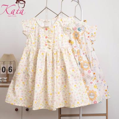 Đầm bé gái Kata họa tiết mùa hè xinh xắn - D99