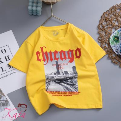Áo thun bé trai Kata in hình CHICAGO - AT75