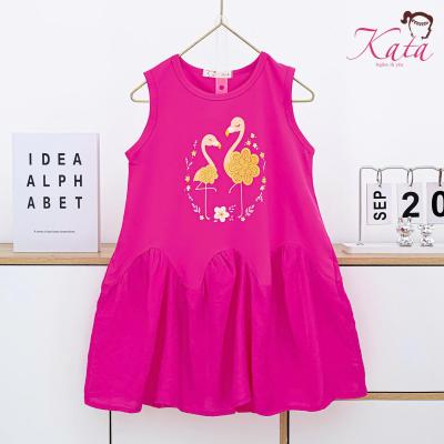 Đầm thun sát nách hình hạc - D89