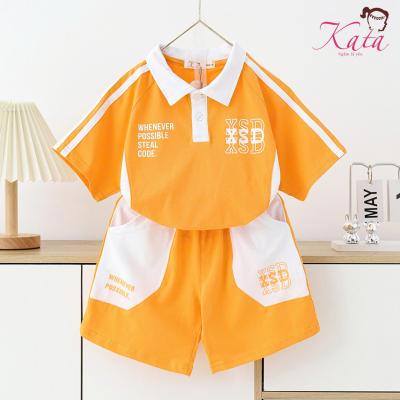 Bộ thun bé trai KATA cổ trụ in XSD - BT119